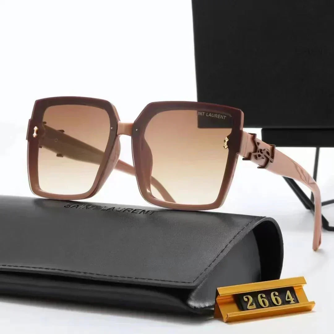 Lässige Outdoor-Sonnenbrille mit quadratischem Rahmen, Modell 2025