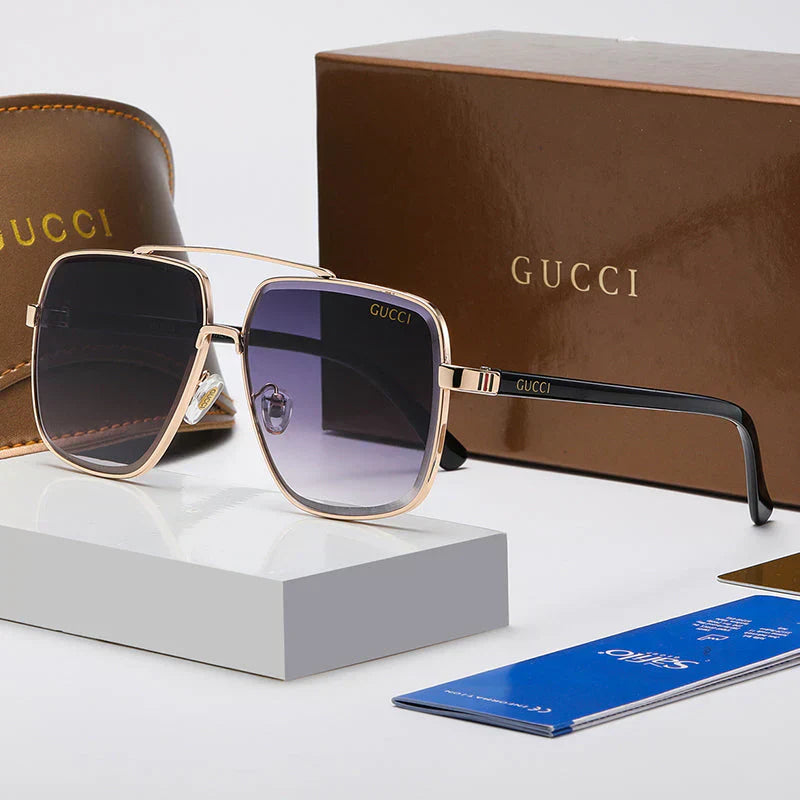 2025 Sunglasses Large Frame Gradient Beam Square Sunglasses