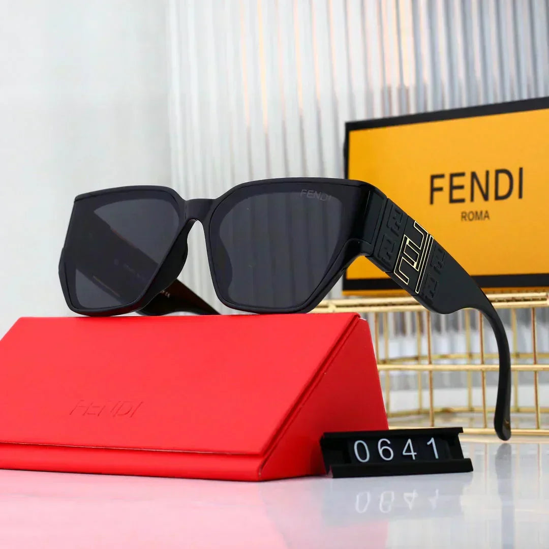 2025 Edle, schmale Sonnenbrille mit großem Gestell