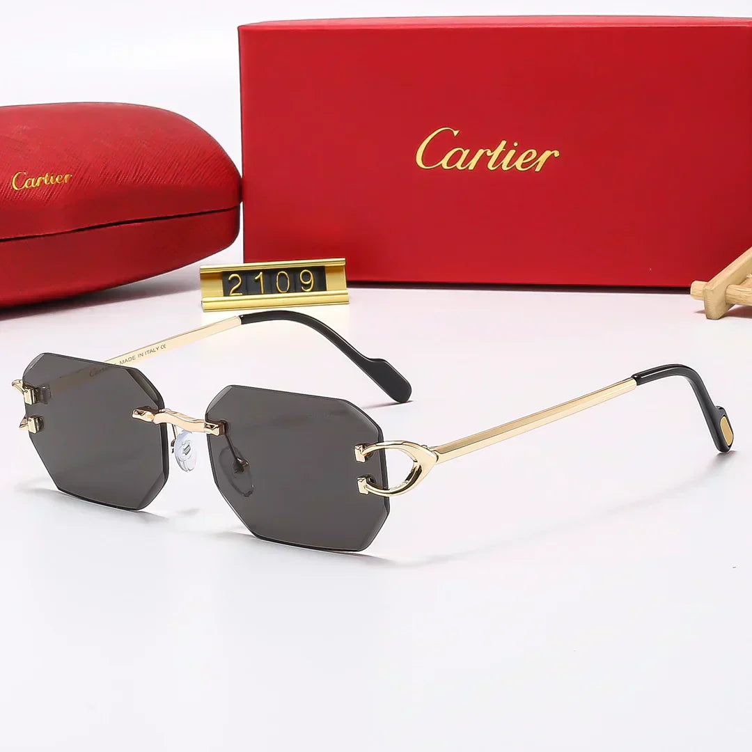 2025 5 Farben Mode Rahmenlose Sonnenbrille2109