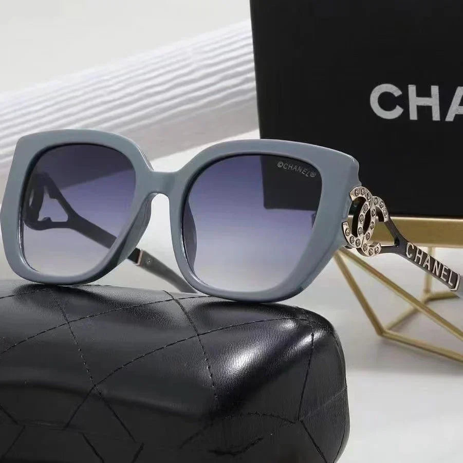 2025 Große Diamant-Sonnenbrille mit Rahmen