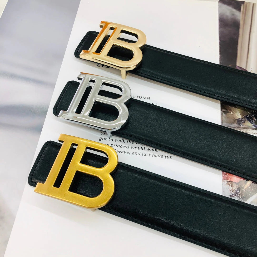 2025 3 Farben Mode Buchstaben Ledergürtel