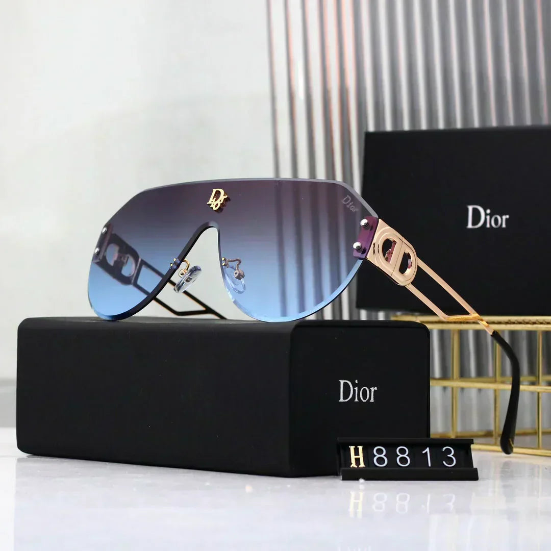 2025 Vintage-Sonnenbrille H8813 im One-Piece-Design