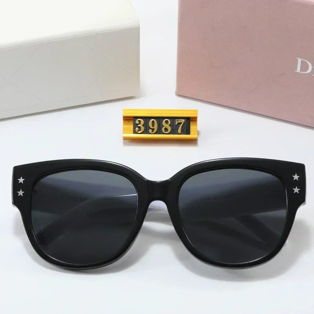 2025 Modische Halbkreis-Sonnenbrille mit Farbabstimmung 3987