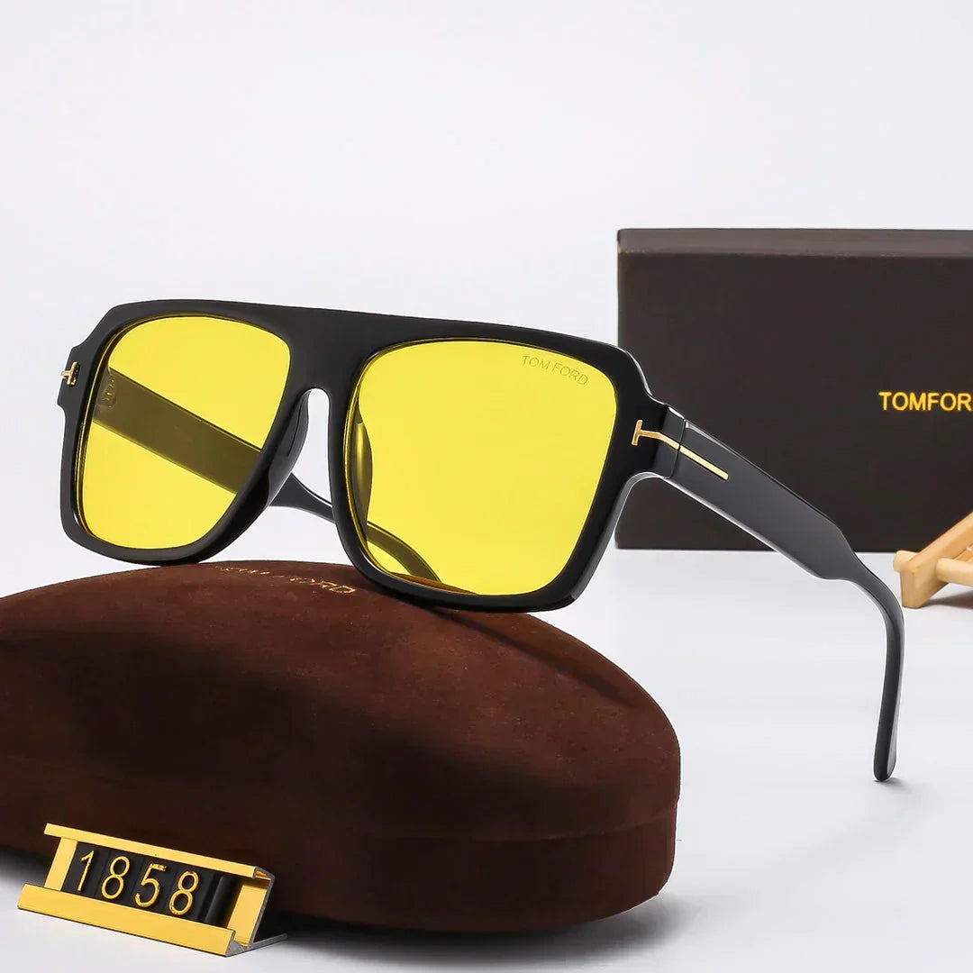 TOM FORD 方形圓框太陽眼鏡 1858