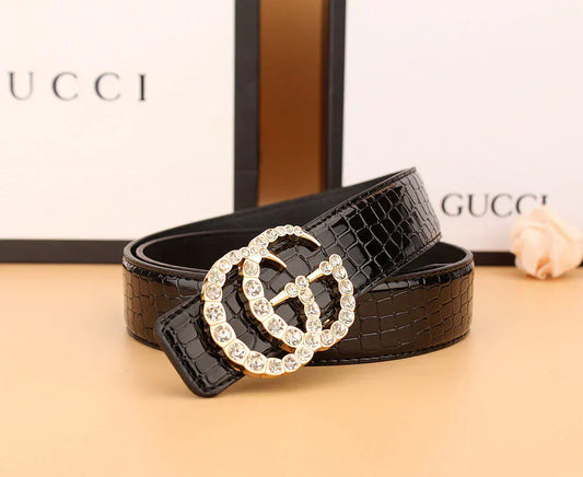 2025 2 Gaya Tali Pinggang Rhinestone Double G