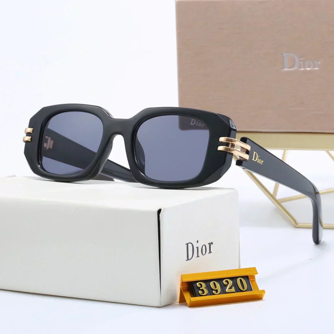 2025 Rechteckige Cut-Edge Schnallen-Sonnenbrille