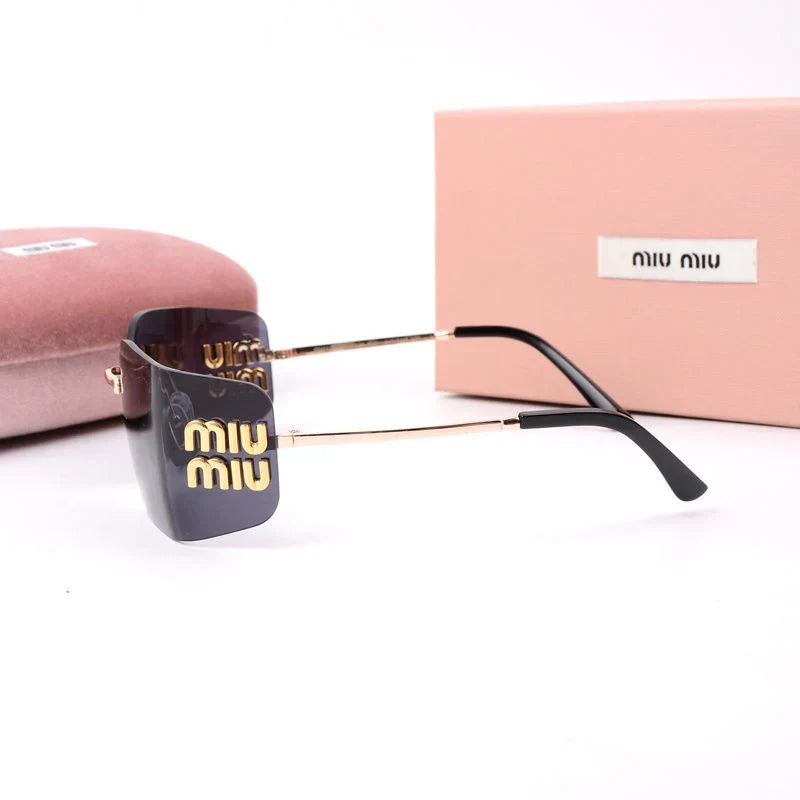 2025 Modische randlose Sonnenbrille