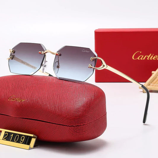 2025 5 Farben Mode Rahmenlose Sonnenbrille2109