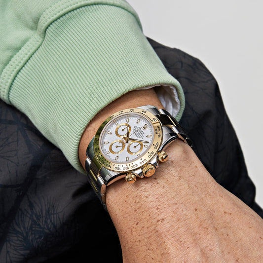 2025 Watch Daytona 116503 Two-Tone Yellow Gold Stainless Steel White Dial (2023)