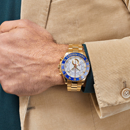 2025 Watch Yacht-Master II 116688 Yellow Gold White Dial (2009)