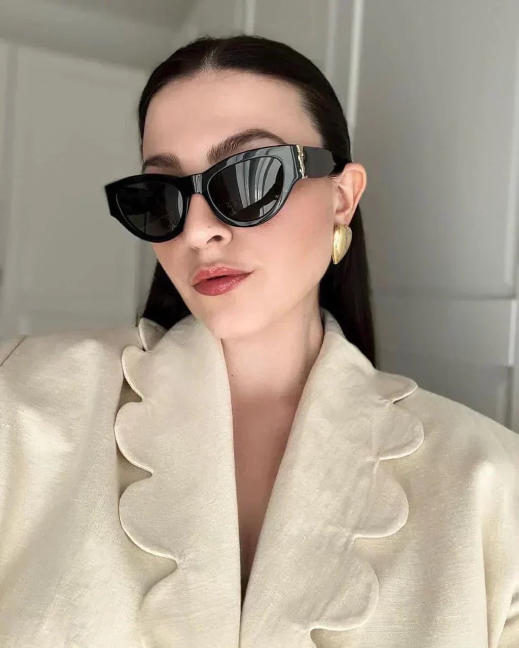 2025 Modische neue Cateye-Sonnenbrille 6090