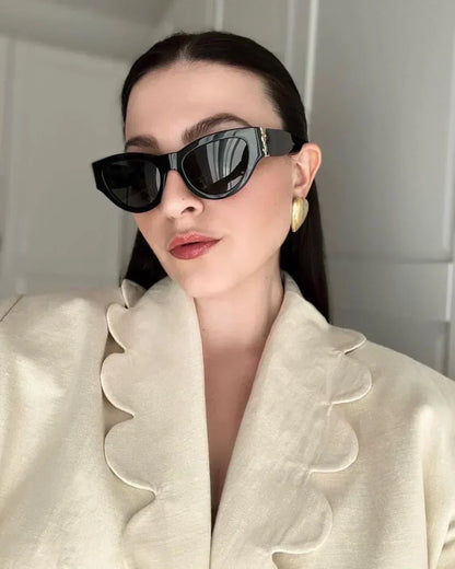 2025 Modische neue Cateye-Sonnenbrille 6090