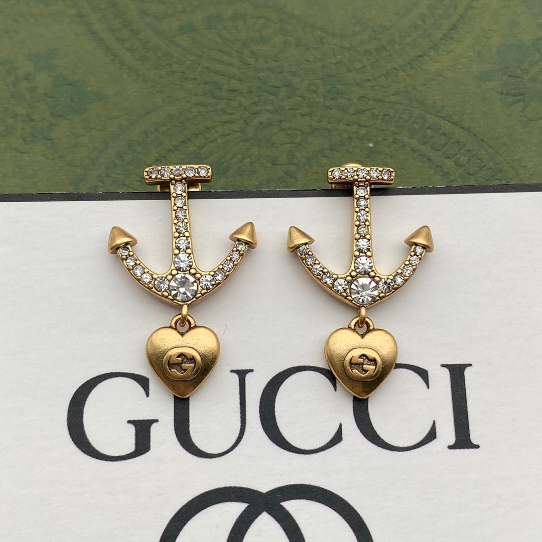 2025 Anchor Diamond Earrings