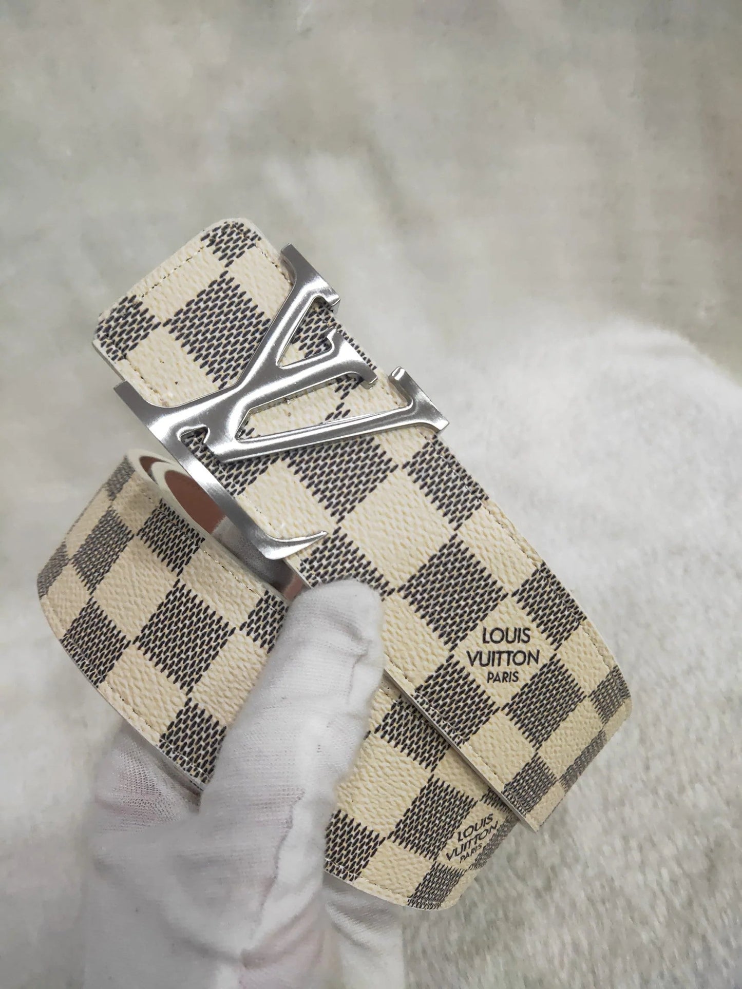 2025 3 Colors  Striped Letter Leather Belt