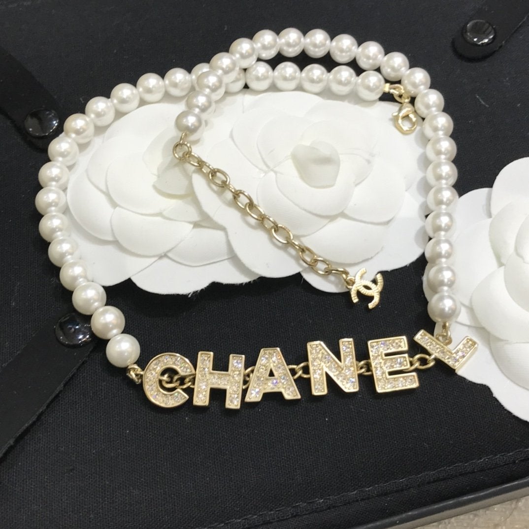 2025 New Letter Pearl Necklace