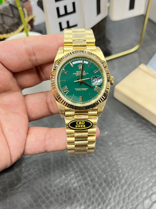 CBD watch Datejust Sunday type / 40mm gambling table green dogtooth bezel / Seagull 3255 fully automatic mechanical movement / super weight 216 grams