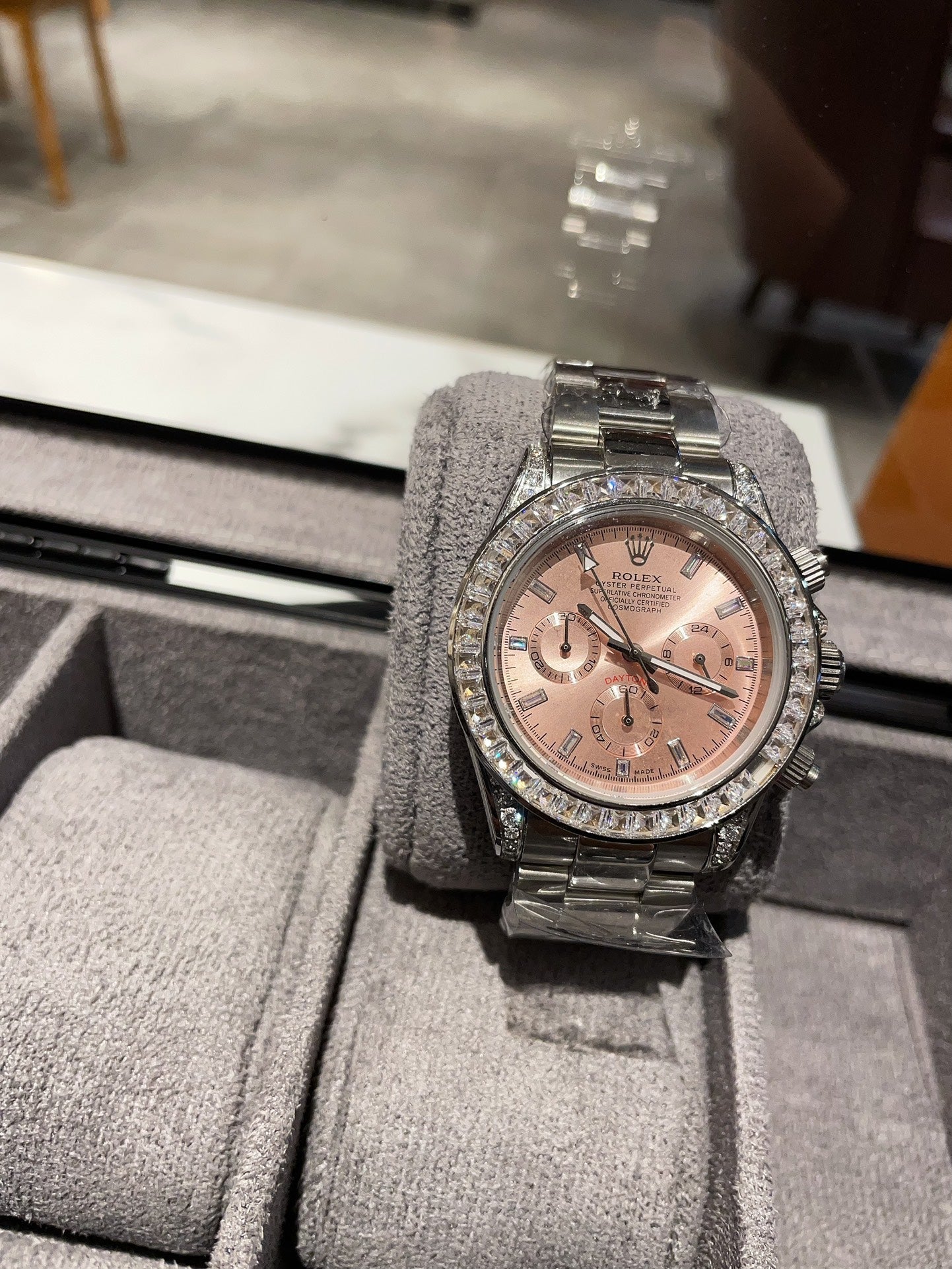 Brand new Rainbow Daytona Watch. The Rainbow Daytona is extremely rare!