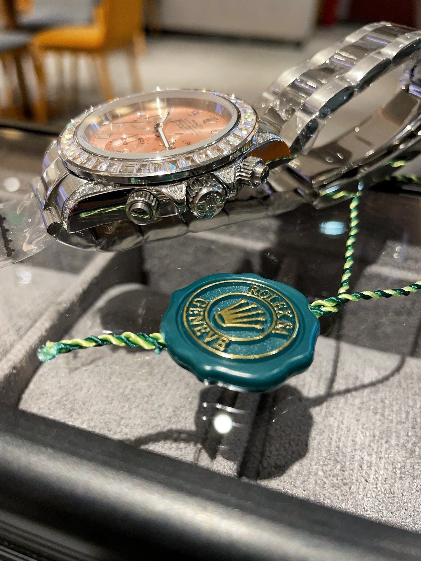 Brand new Rainbow Daytona Watch. The Rainbow Daytona is extremely rare!