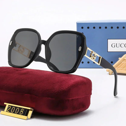 2025 Modische Sonnenbrille mit eckigem Rahmen und UV-Schutz