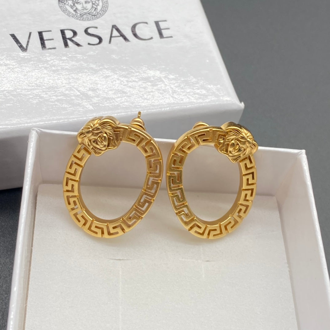 2025 Statement Oval Cutout Earrings