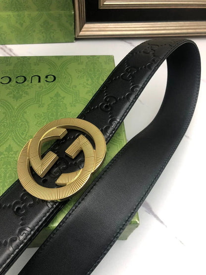 2025 First layer calfskin heat pressed Belt width 3.8cm