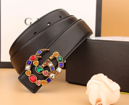 2025 2  double irregular colored diamond belts