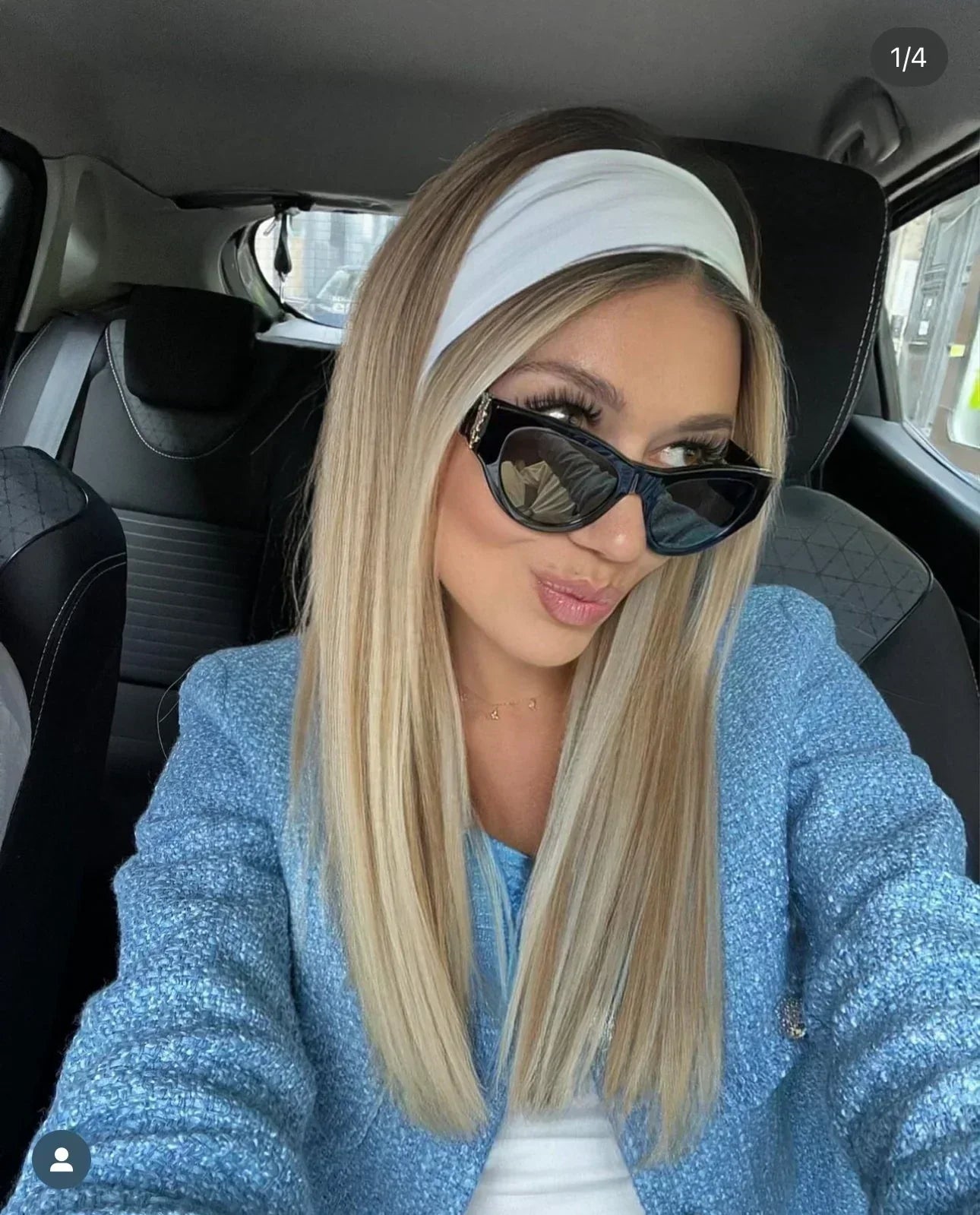 2025 Modische neue Cateye-Sonnenbrille 6090