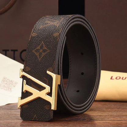 2025 3 Colors printed letter leather belt