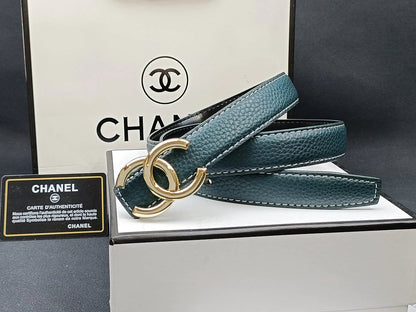 2025 8 Colors  double C multi-color lychee leather belt