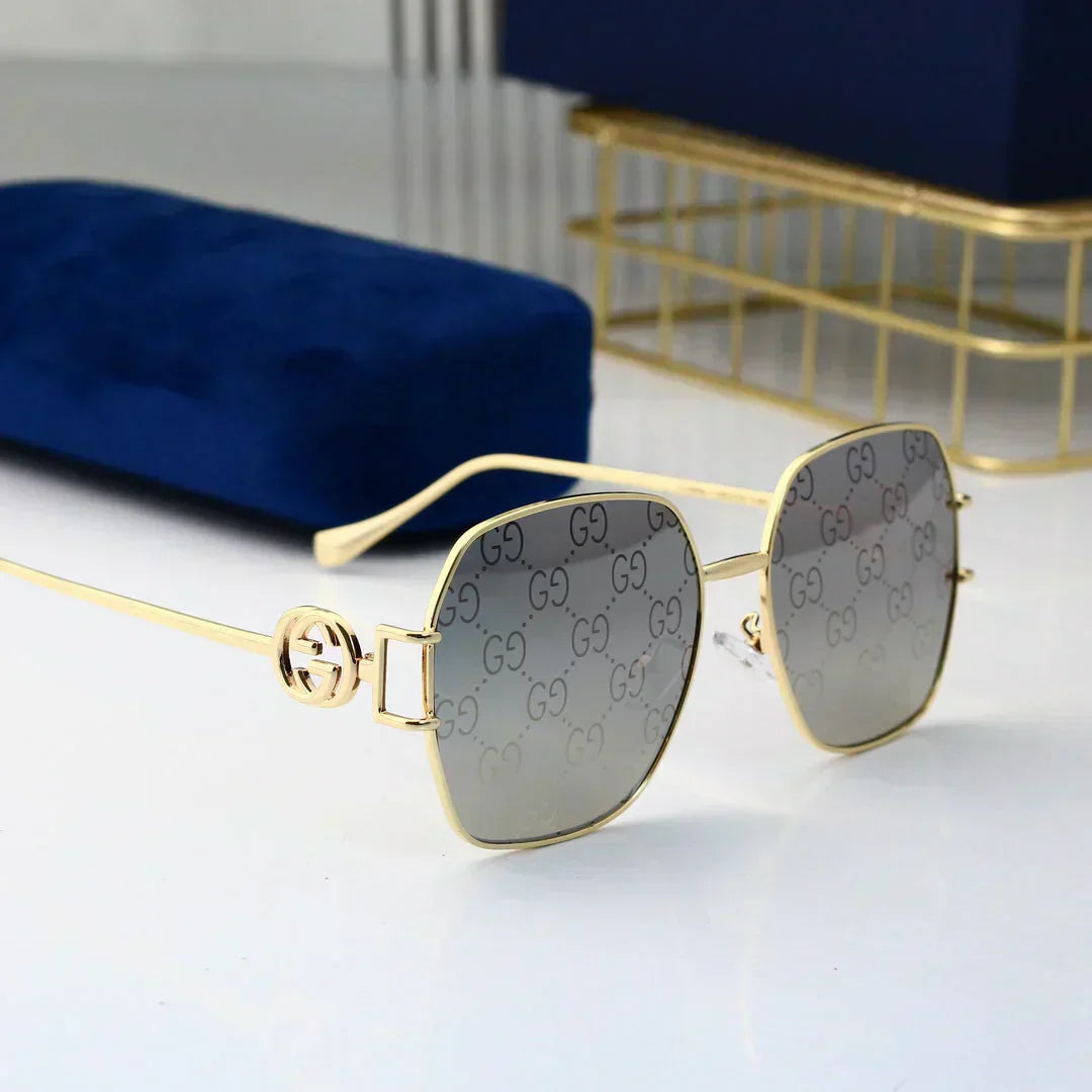 2025 Simple oval metal frame sunglasses