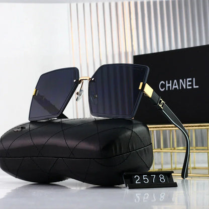 2025 Sunglasses  Square frameless fashion sunglasses