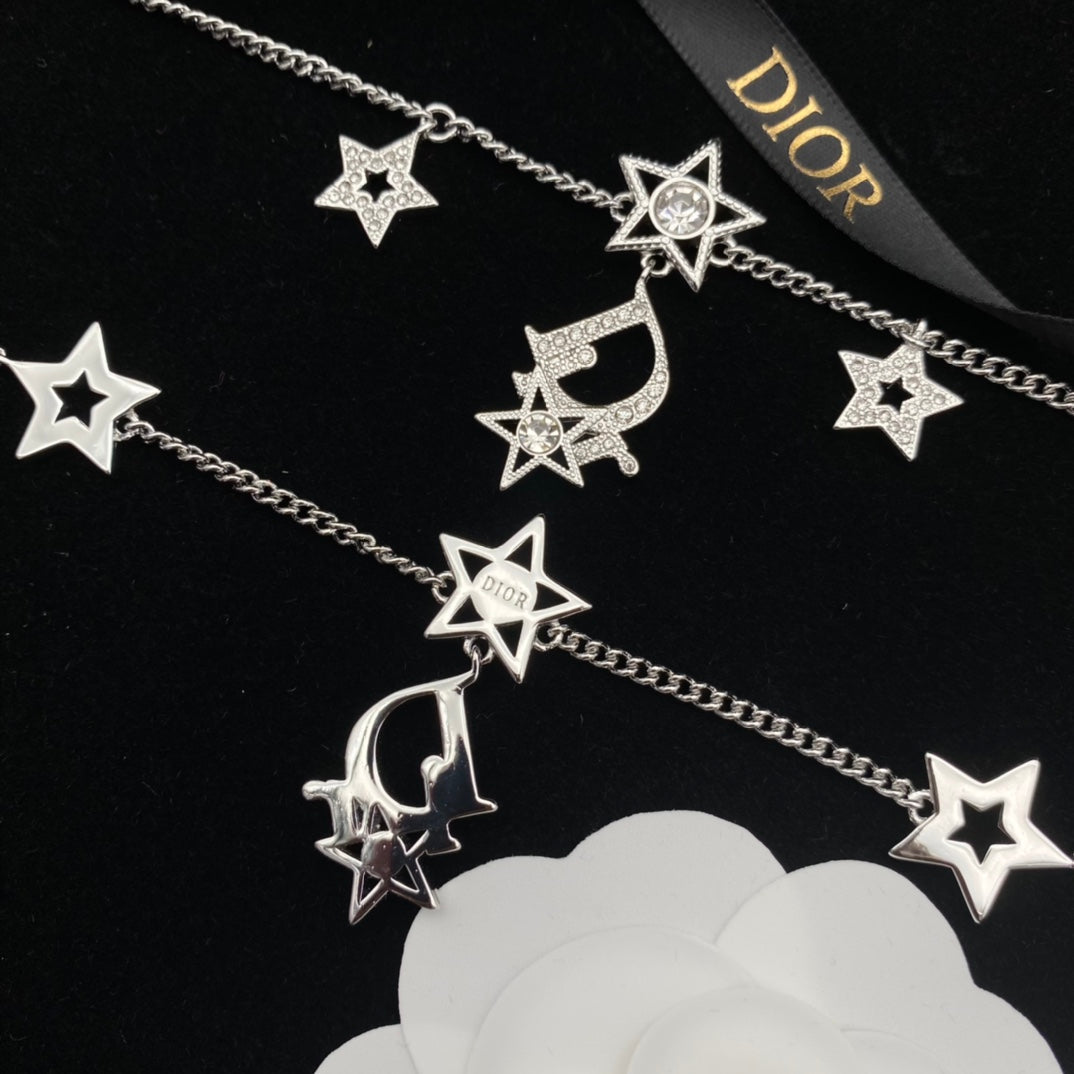 2025 Diamond Star Necklace Bracelet Set