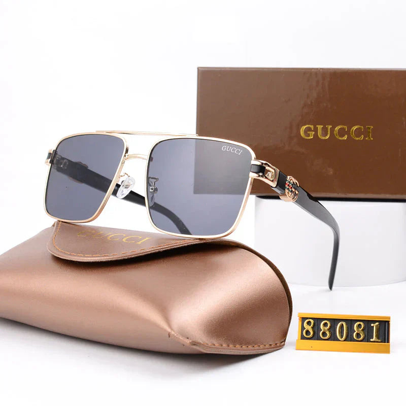 2025 Metal double-bridge retro sunglasses