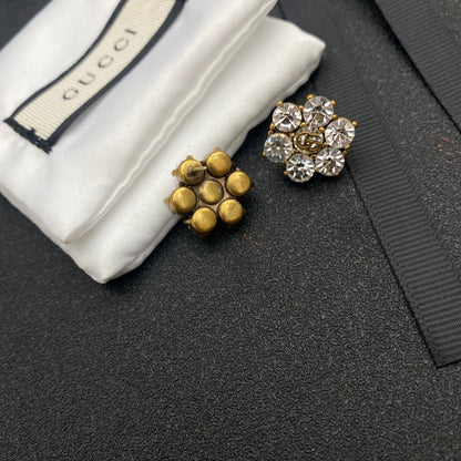 2025 Vintage Diamond Flower Stud Earrings