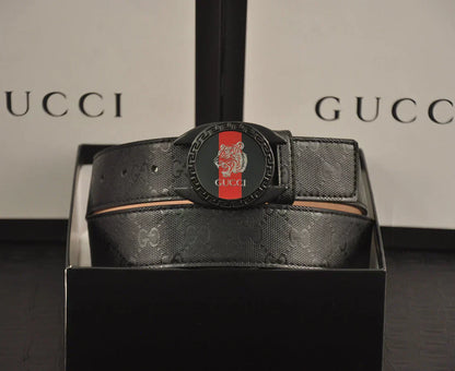 2025 2 Colors printed letter leather belt