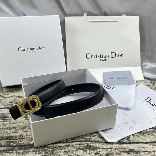 2025 6 Colors  CD rhinestone plain belt