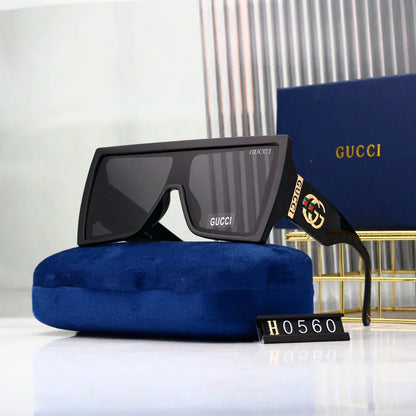 2025 Trendy Square Frame One-Piece Sunglasses