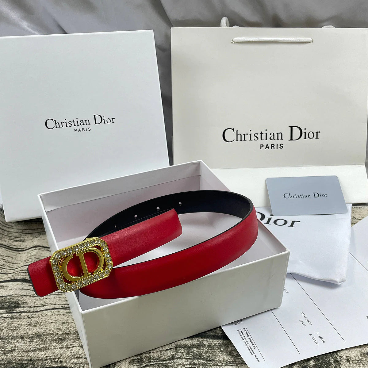 2025 6 Farben CD Strass Gürtel schlicht
