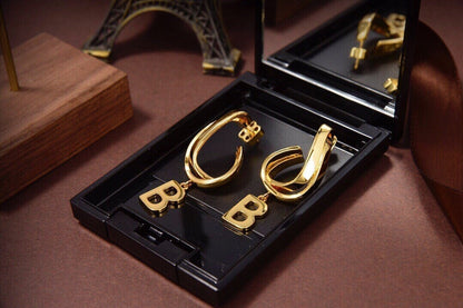 2025 Twisted Letter Earrings