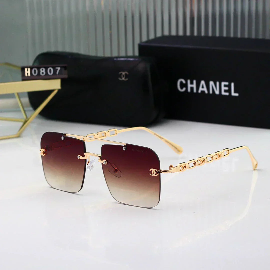 2025 Fashionable watermark metal frame sunglasses H0807