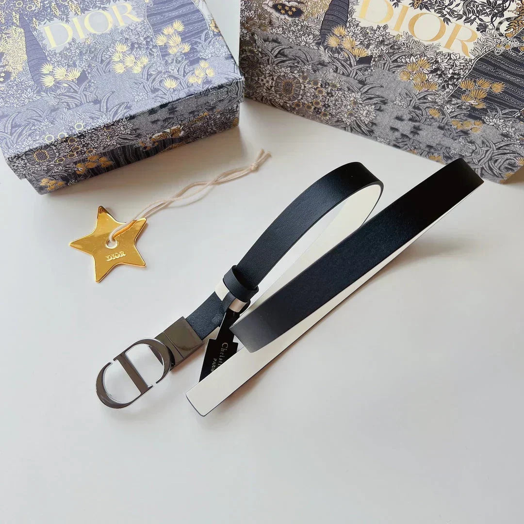 2025 Belt in gold-finish metallic calfskin