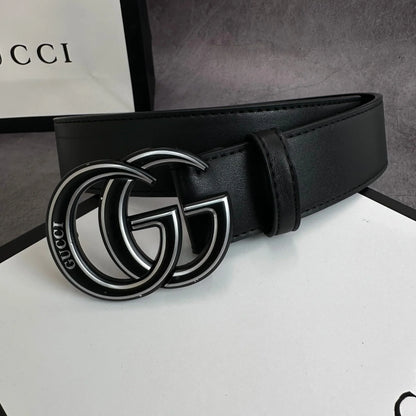 2025 belt 2 Colors printed letter leather belt