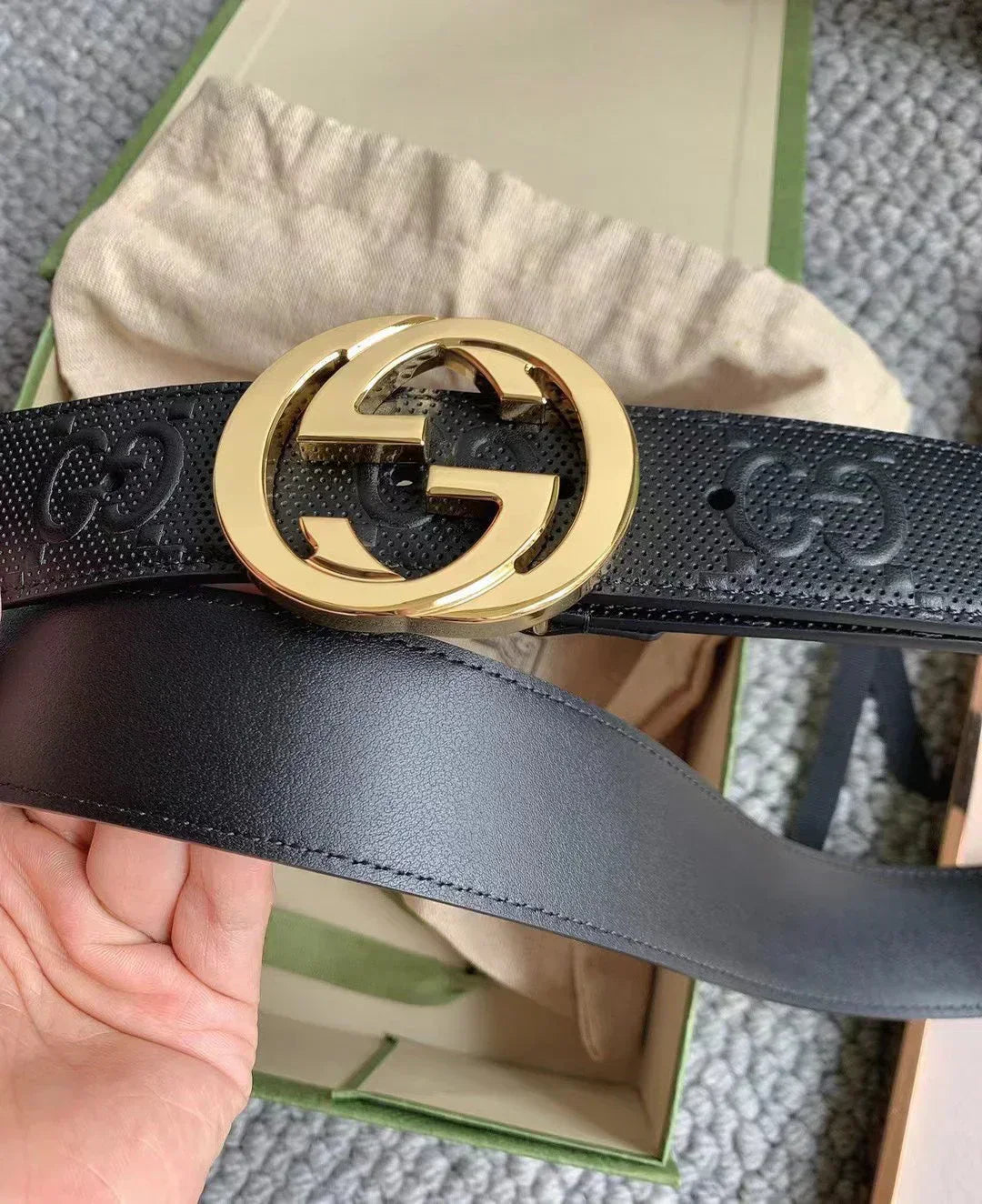 2025 belt High-end business casual belt 4.0cm wide