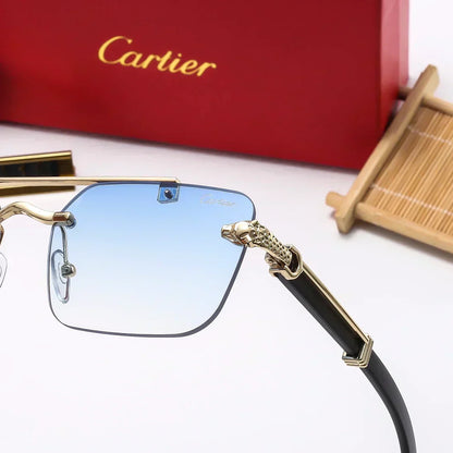 2025 Frameless leopard sunglasses 2115