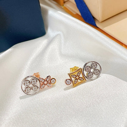 2025 Four Leaf Clover Flower Stud Earrings
