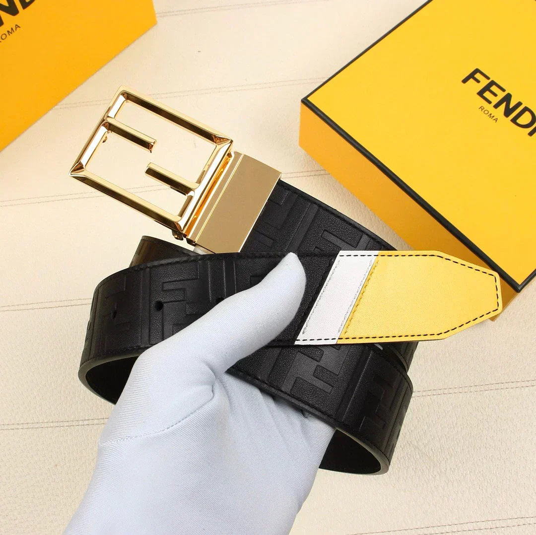 2025 Calfskin embossed belt width 38MM