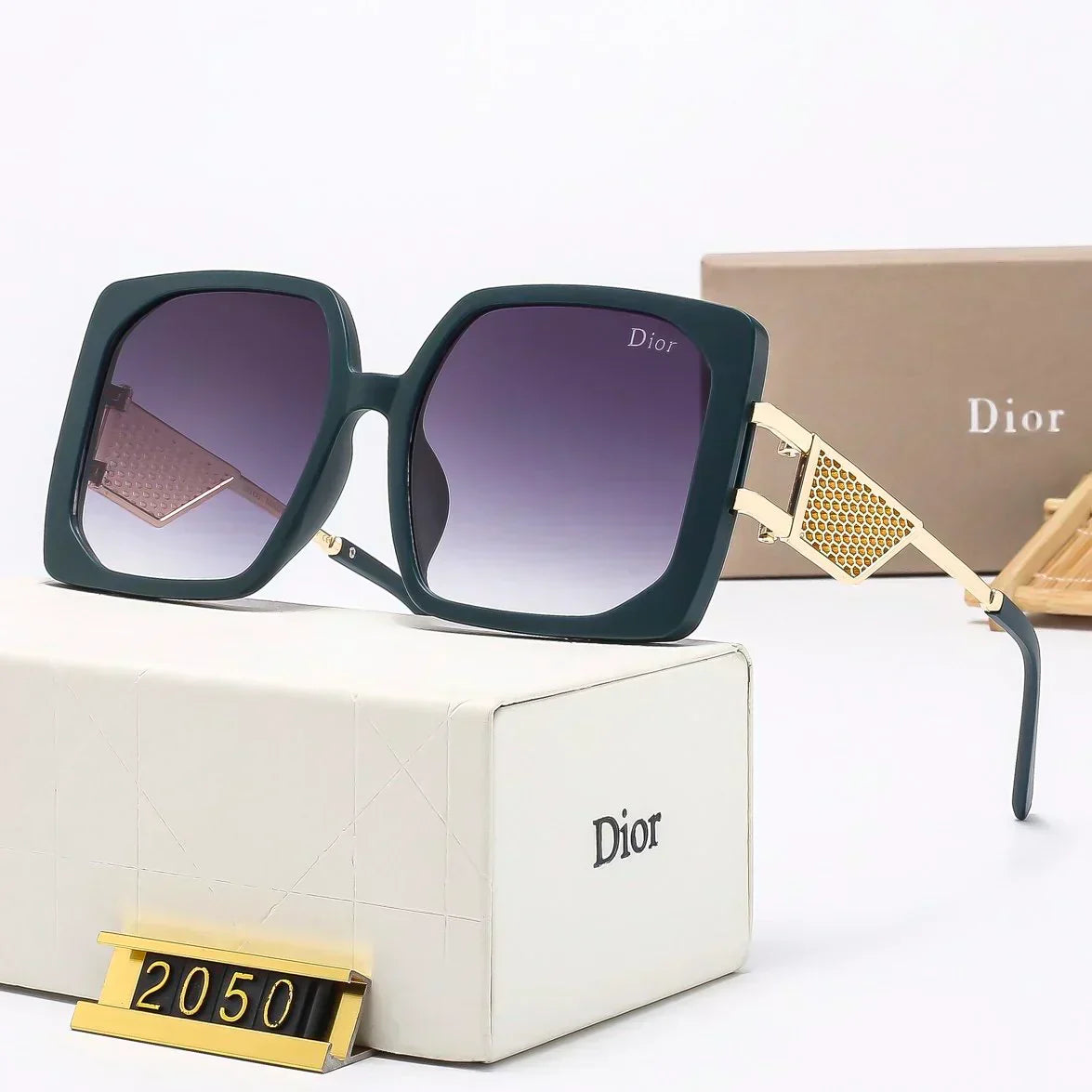 2025 Large frame metal sunglasses
