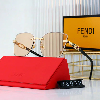 2025 Polygonal rimless cut-edge sunglasses