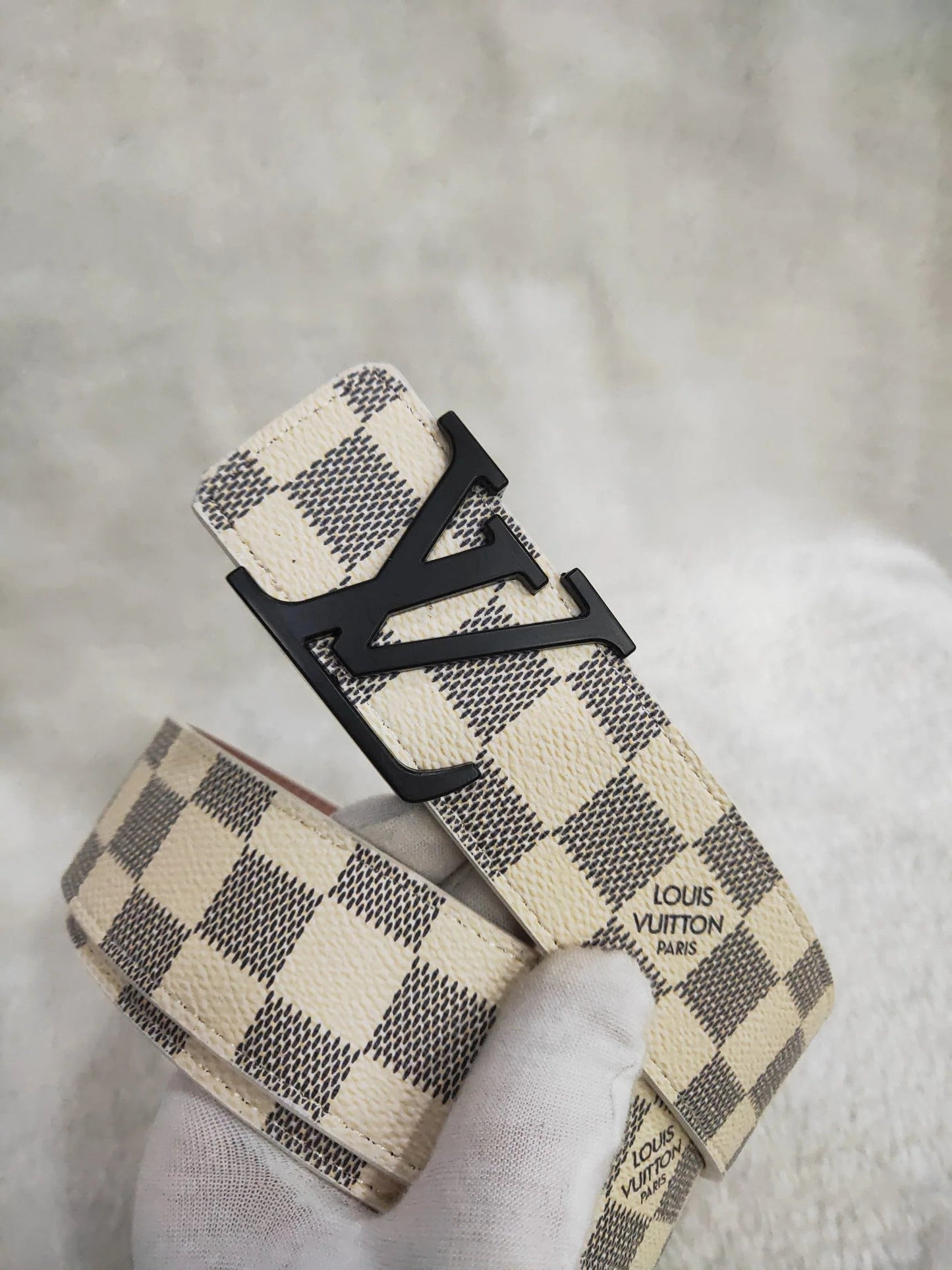 2025 3 Colors  Striped Letter Leather Belt